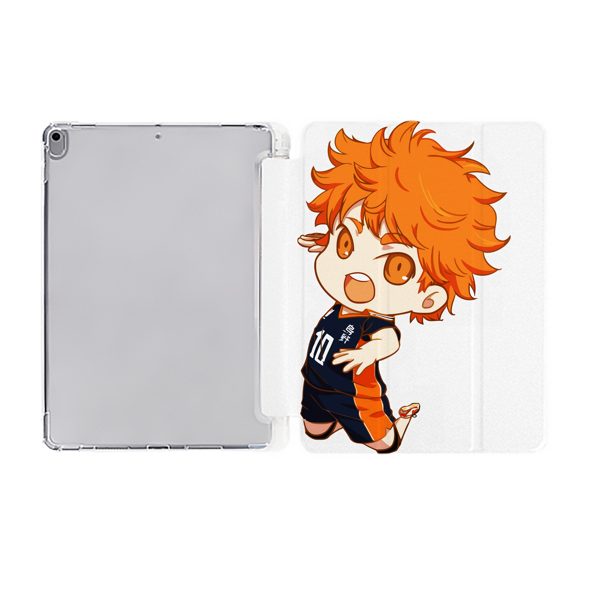 （画像用） ハイキュー!! Haikyu!! IPad ケース ペン収納付き 三つ折りスタンド PUレザー×シリコン 対応機種9.5/10.5/10.9インチ